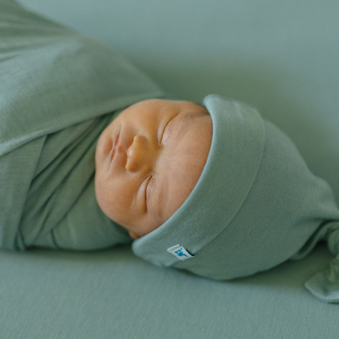 Little Unicorn Stretch Knit Swaddle and Hat Set | Harbor