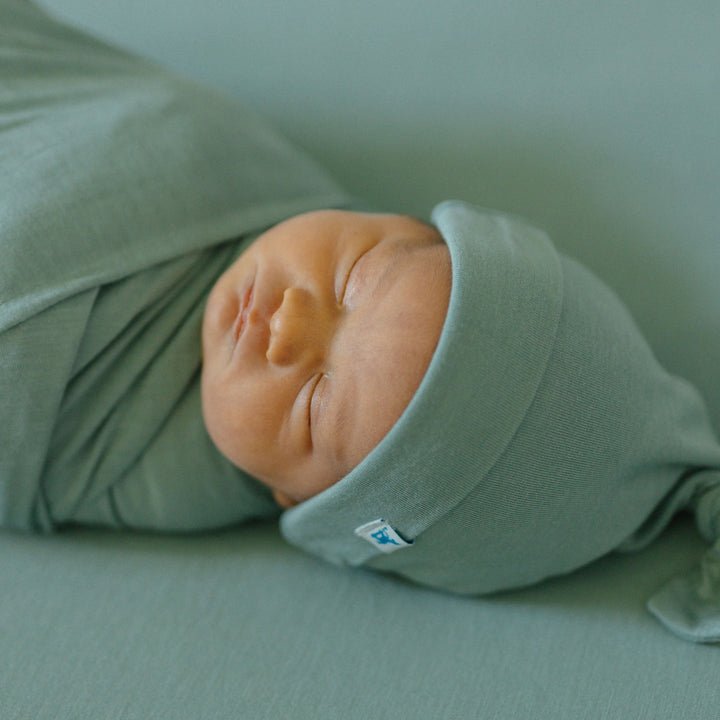 Little Unicorn Stretch Knit Swaddle and Hat Set | Harbor