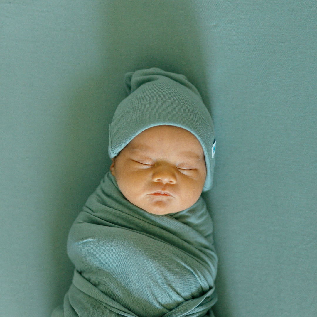 Little Unicorn Stretch Knit Swaddle and Hat Set | Harbor