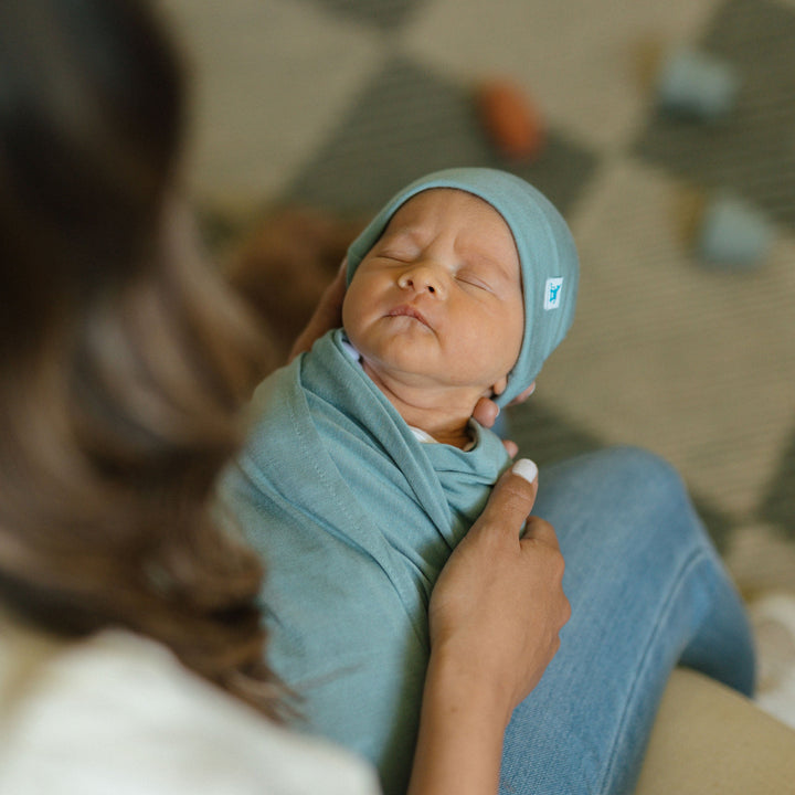 Little Unicorn Stretch Knit Swaddle Blanket | Harbor