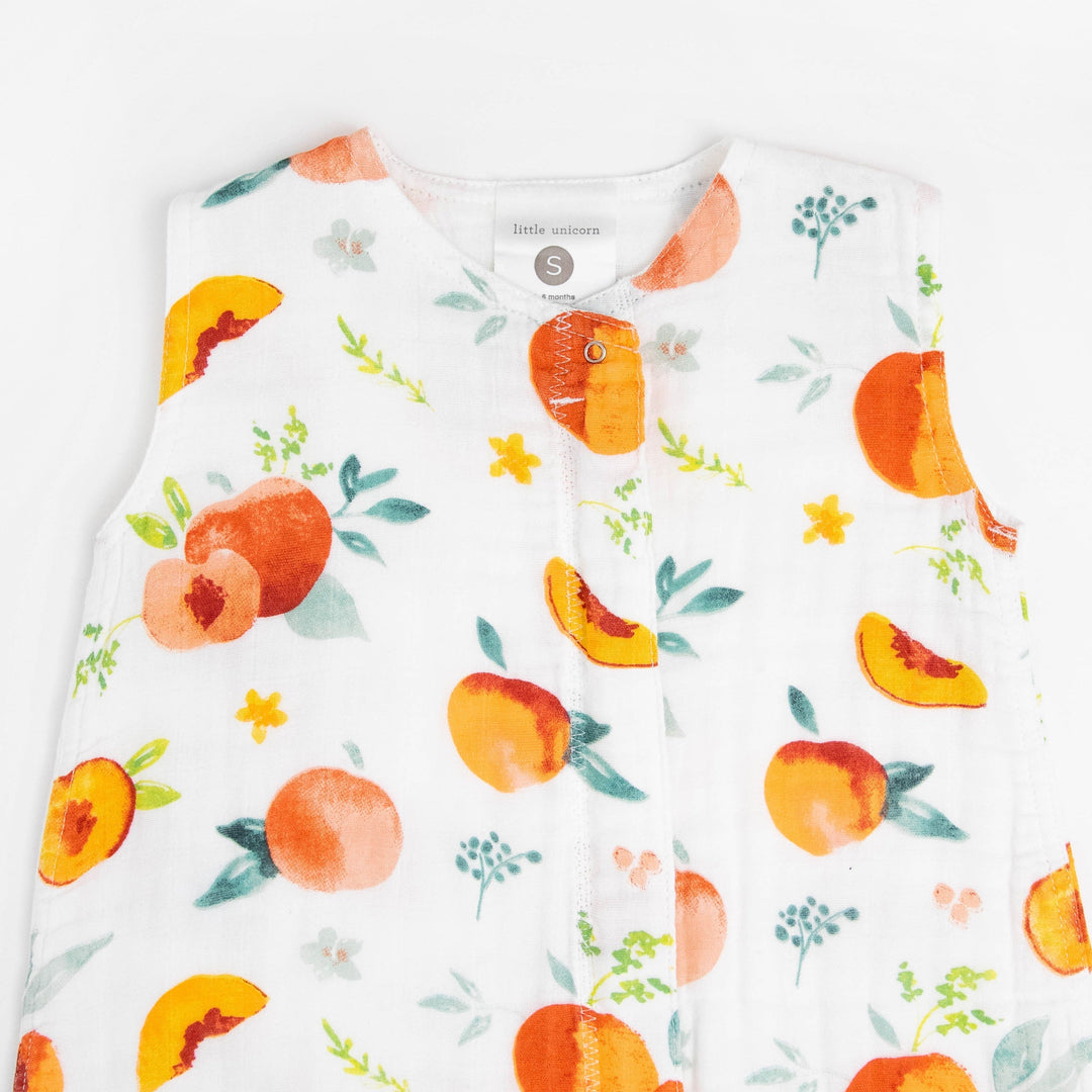 Little Unicorn Cotton Muslin Sleep Bag | Georgia Peach
