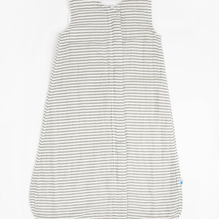 Little Unicorn Cotton Muslin Sleep Bag | Grey Stripe