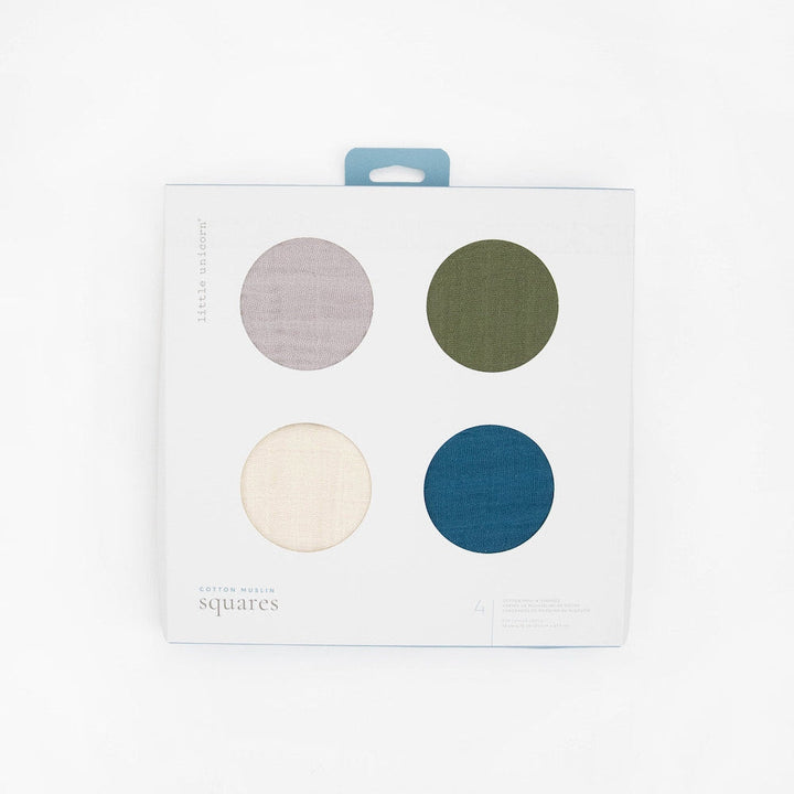 Little Unicorn Cotton Muslin Squares 4 Pack | Fern