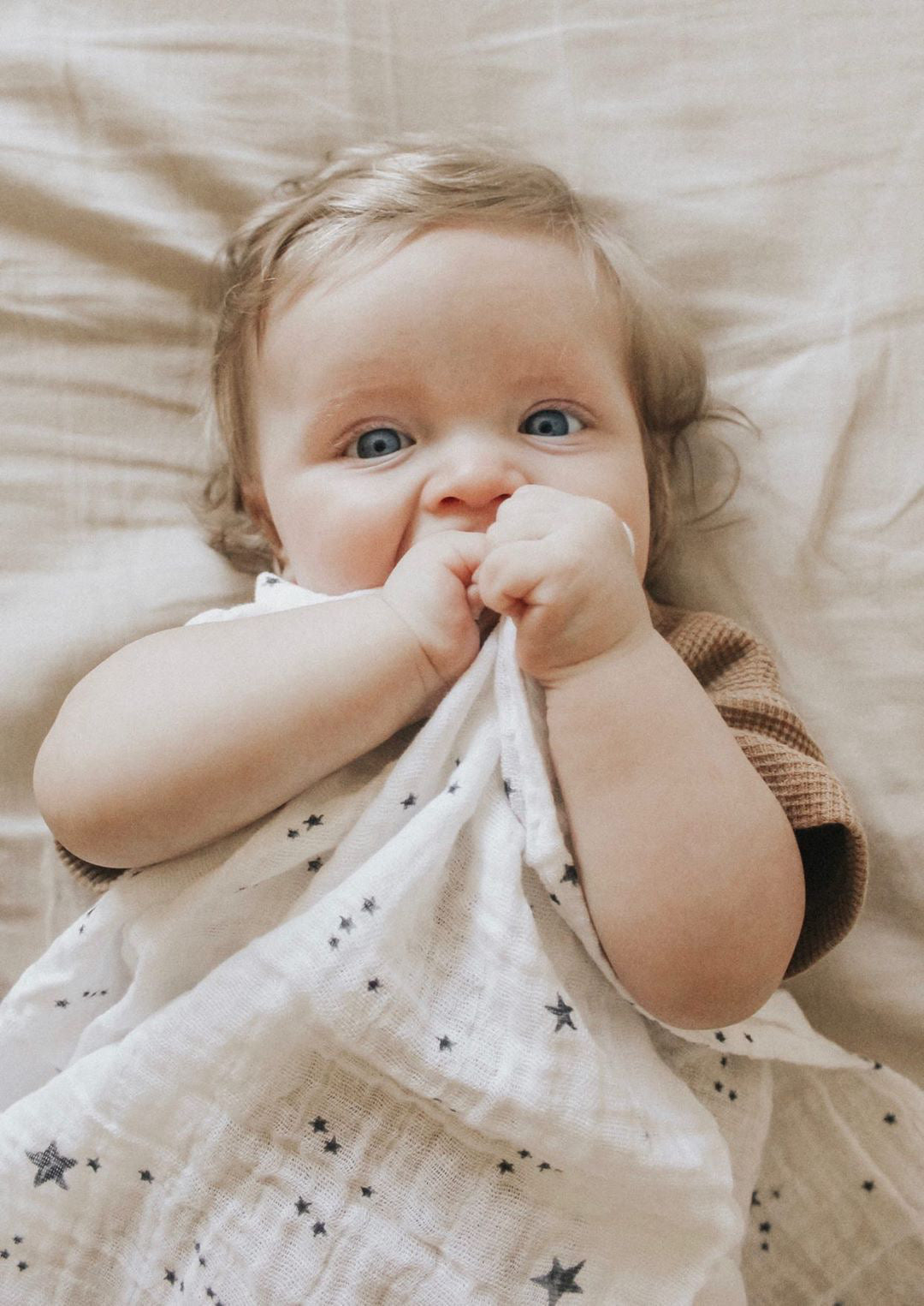 Little Unicorn Cotton Muslin Swaddle Blanket | Shooting Stars