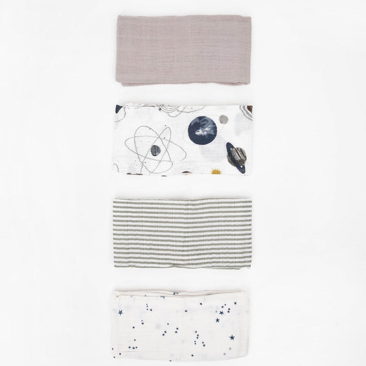 Little Unicorn Cotton Muslin Squares 4 Pack | Planetary