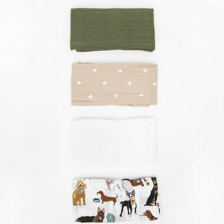 Little Unicorn Cotton Muslin Squares 4 Pack | Woof