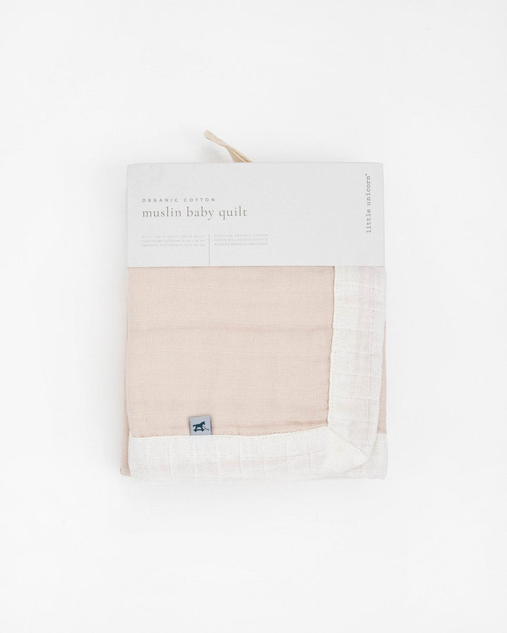 Little Unicorn Organic Cotton Muslin Baby Quilt | Rosie