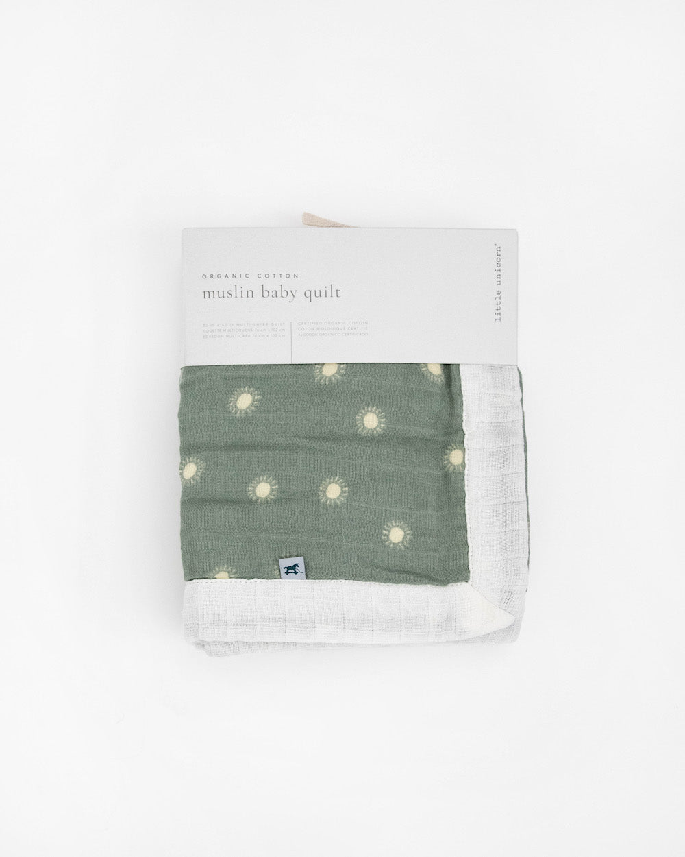 Little Unicorn Organic Cotton Muslin Baby Quilt | Sage Suns 2