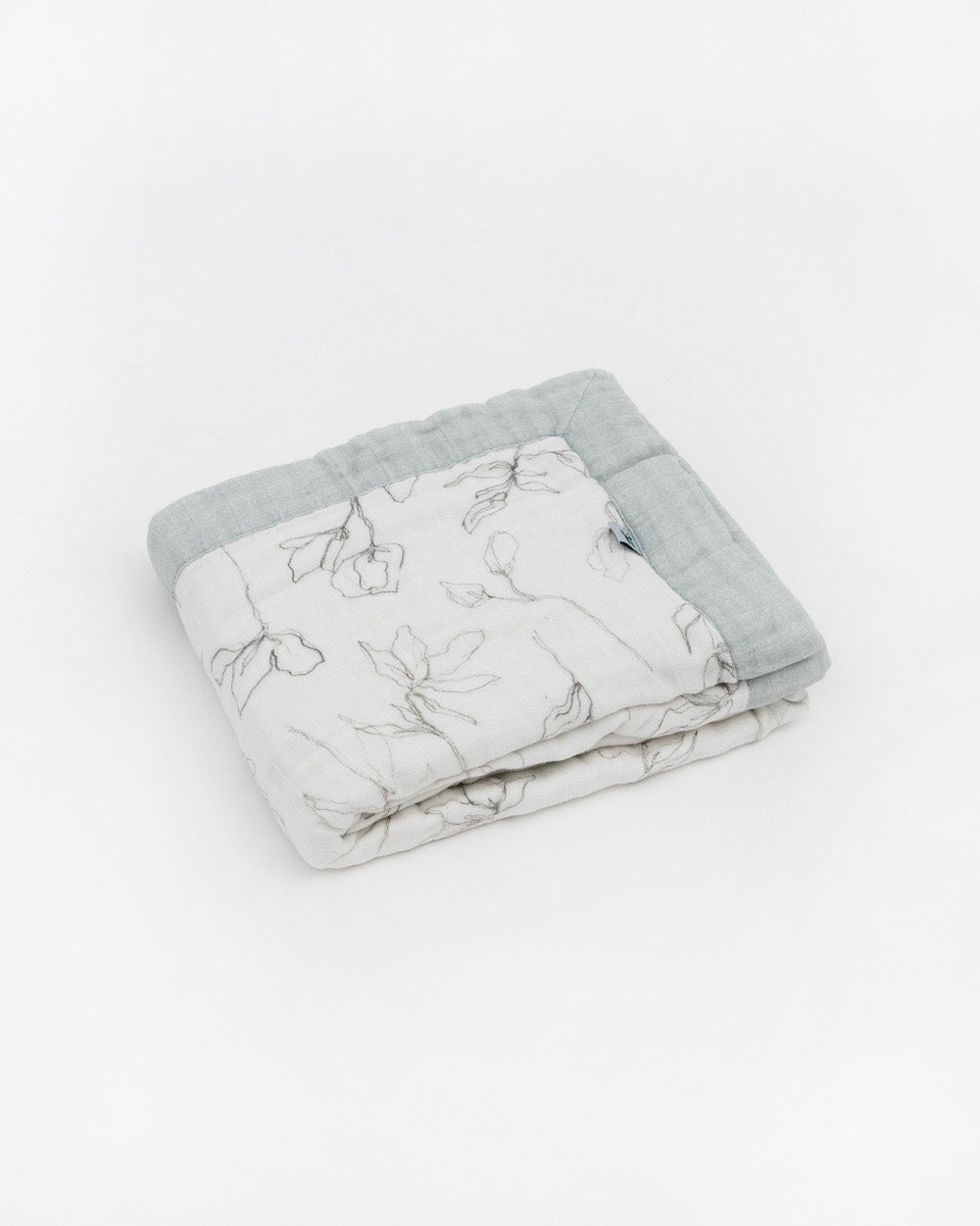 Little Unicorn Organic Cotton Muslin Baby Quilt | Pencil Floral