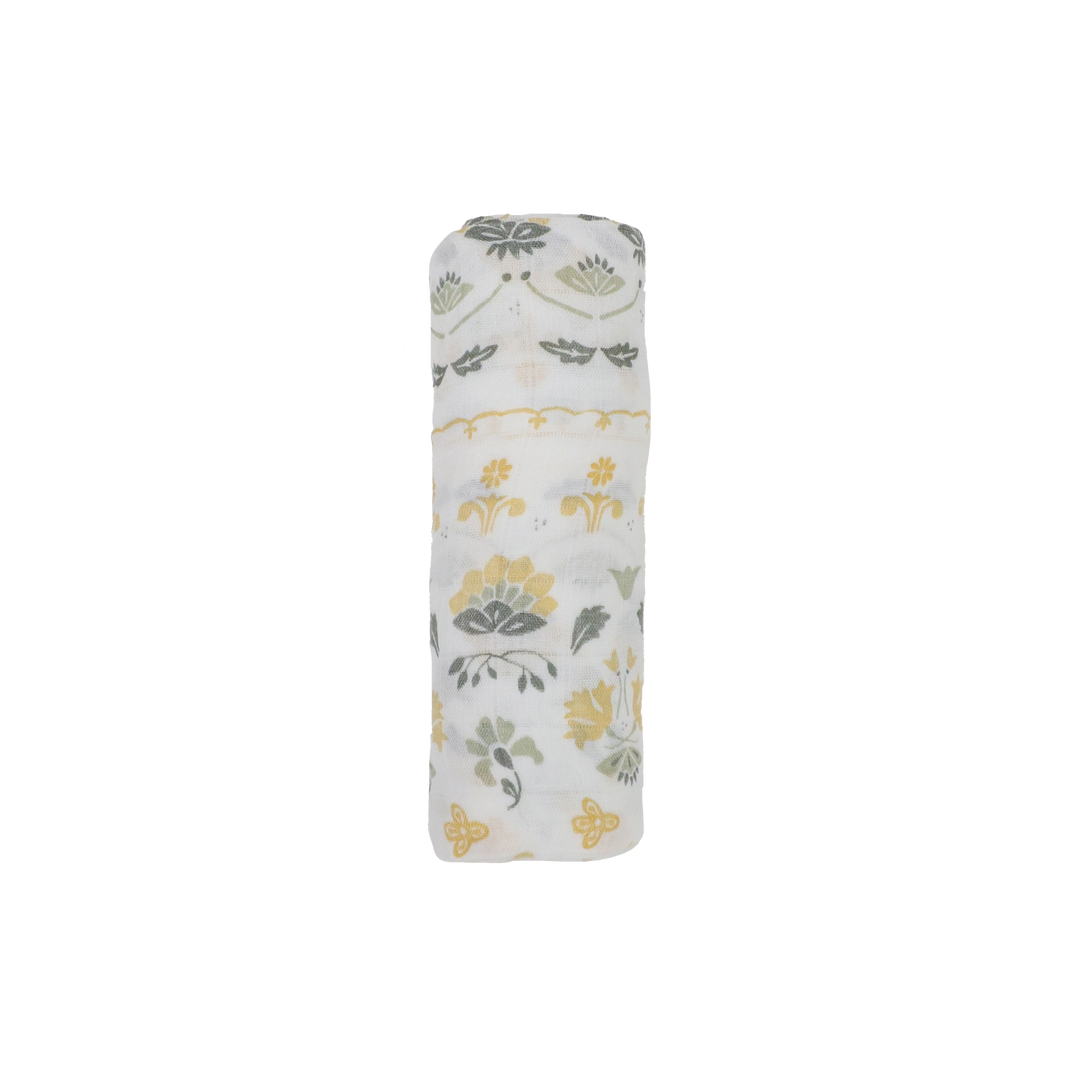 Little Unicorn Deluxe Muslin Swaddle Blanket | Heirloom Floral