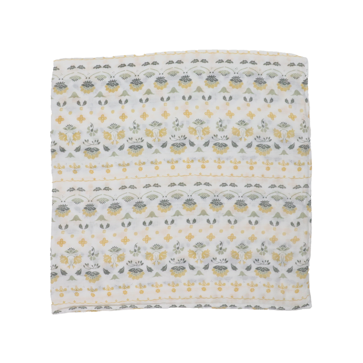 Little Unicorn Deluxe Muslin Swaddle Blanket | Heirloom Floral