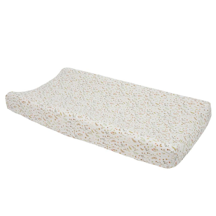 Little Unicorn Organic Cotton Muslin Changing Pad Cover | Floral Field