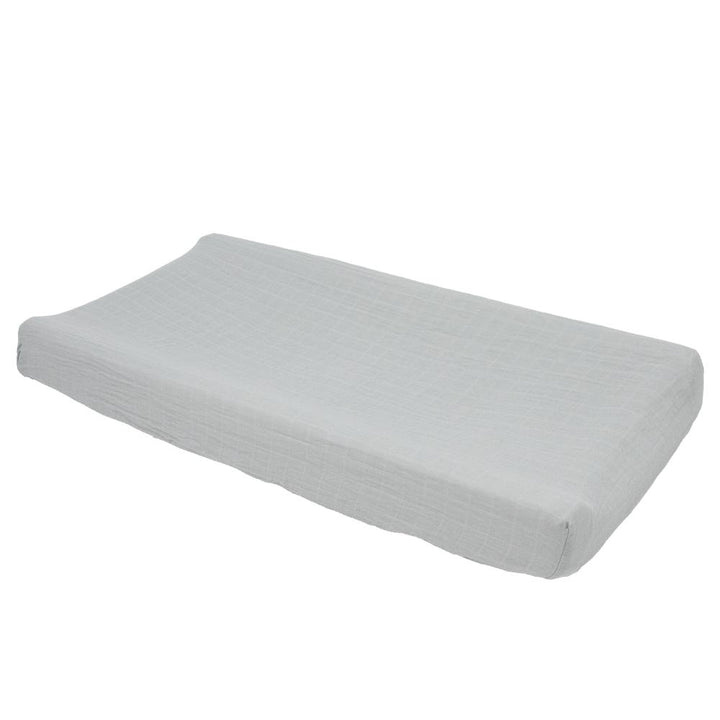 Little Unicorn Organic Cotton Muslin Changing Pad Cover | White Sage