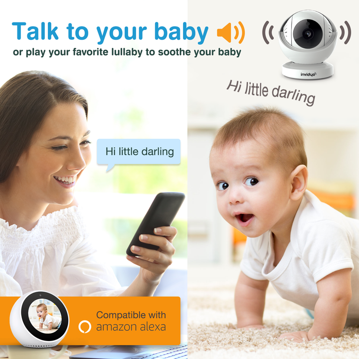 Invidyo The World's Smartest Video Baby Monitor with Crib Mount