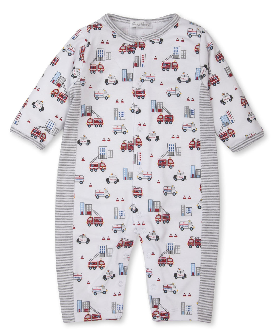 Kissy Kissy City Rescue Mixed Print Playsuit