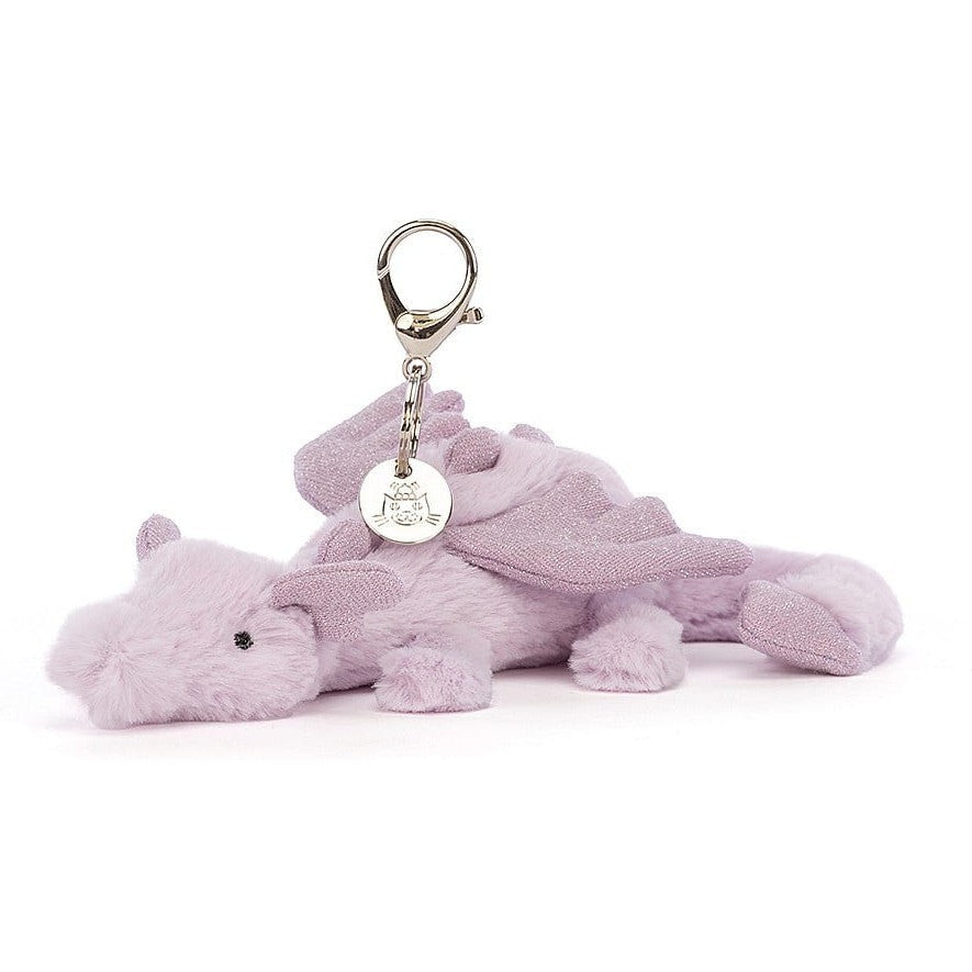 Jellycat Lavender Dragon Bag Charm