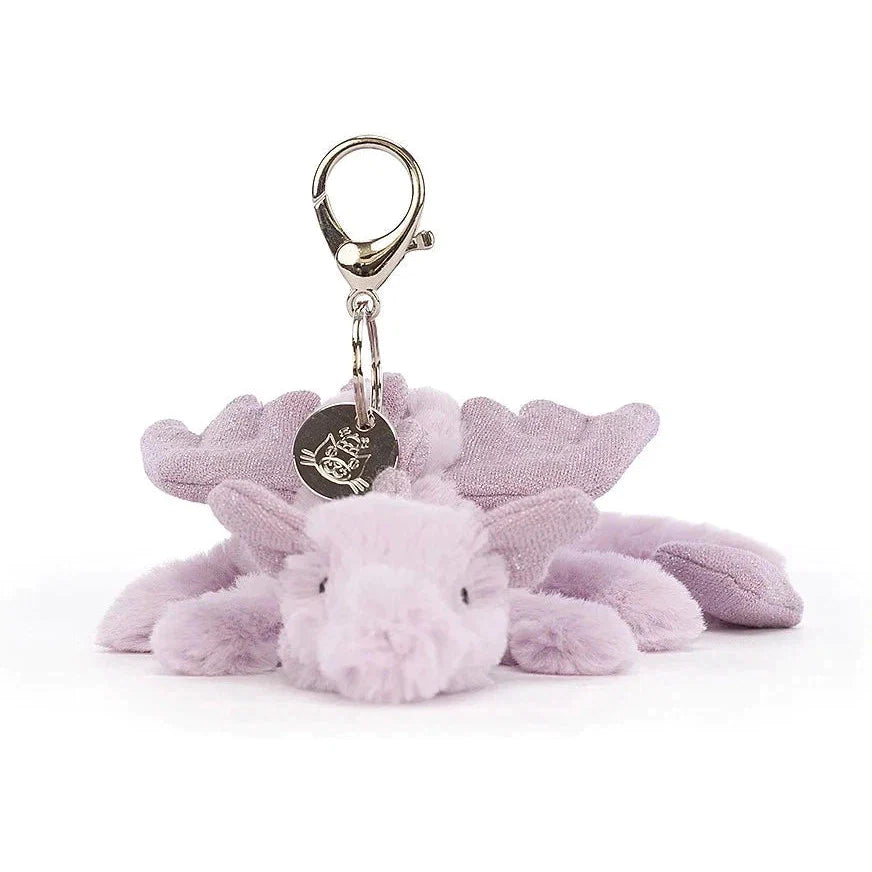 Jellycat Lavender Dragon Bag Charm