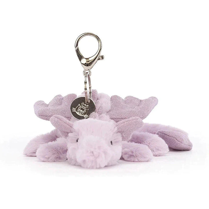 Jellycat Lavender Dragon Bag Charm