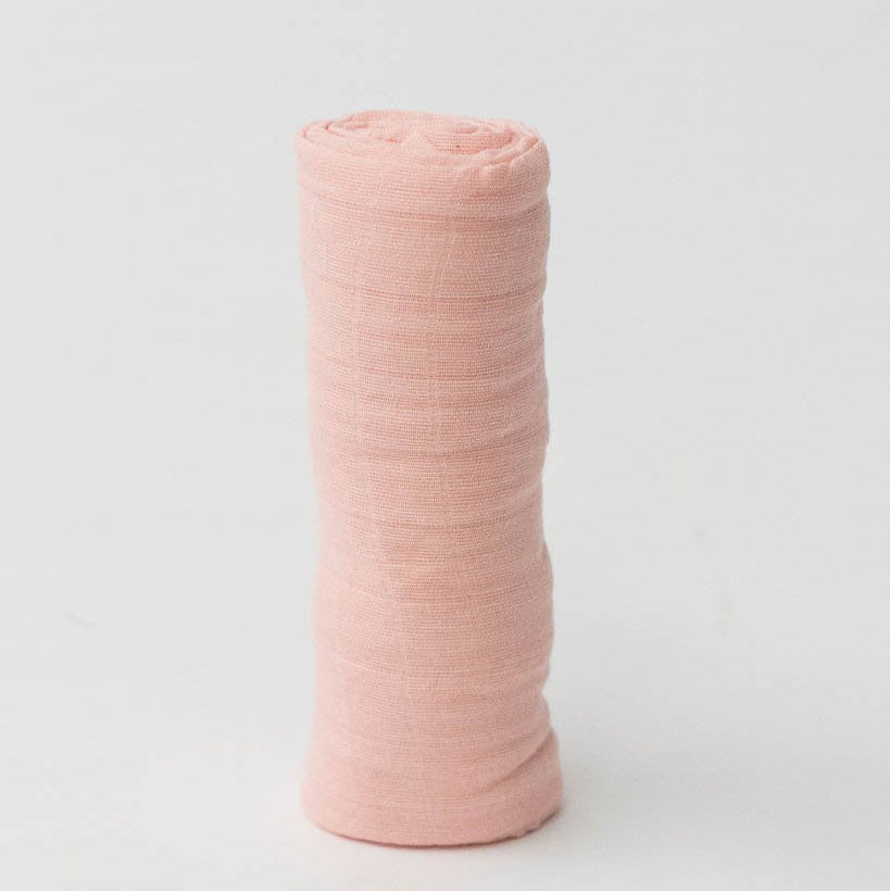 Little Unicorn Cotton Muslin Swaddle Blanket | Rose Petal