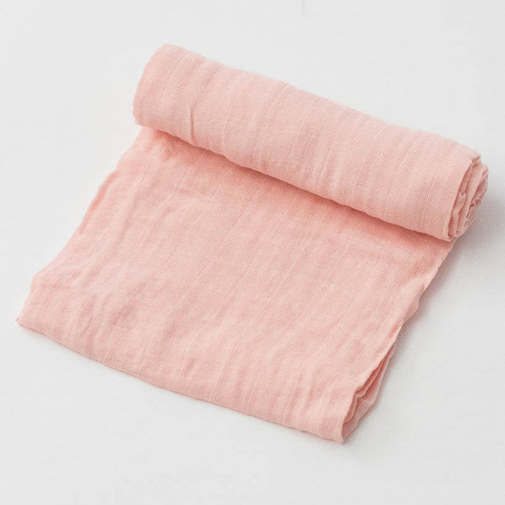Little Unicorn Cotton Muslin Swaddle Blanket | Rose Petal