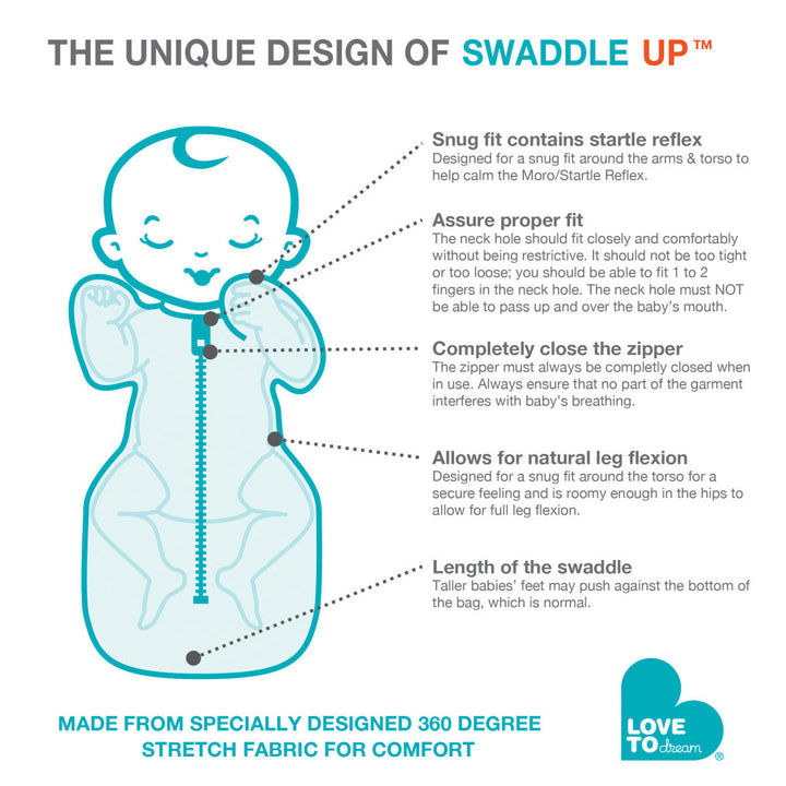 Love To Dream Original Swaddle Up | Grey