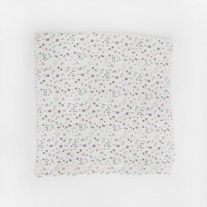 Little Unicorn Cotton Muslin Swaddle Blanket | Garden Bees