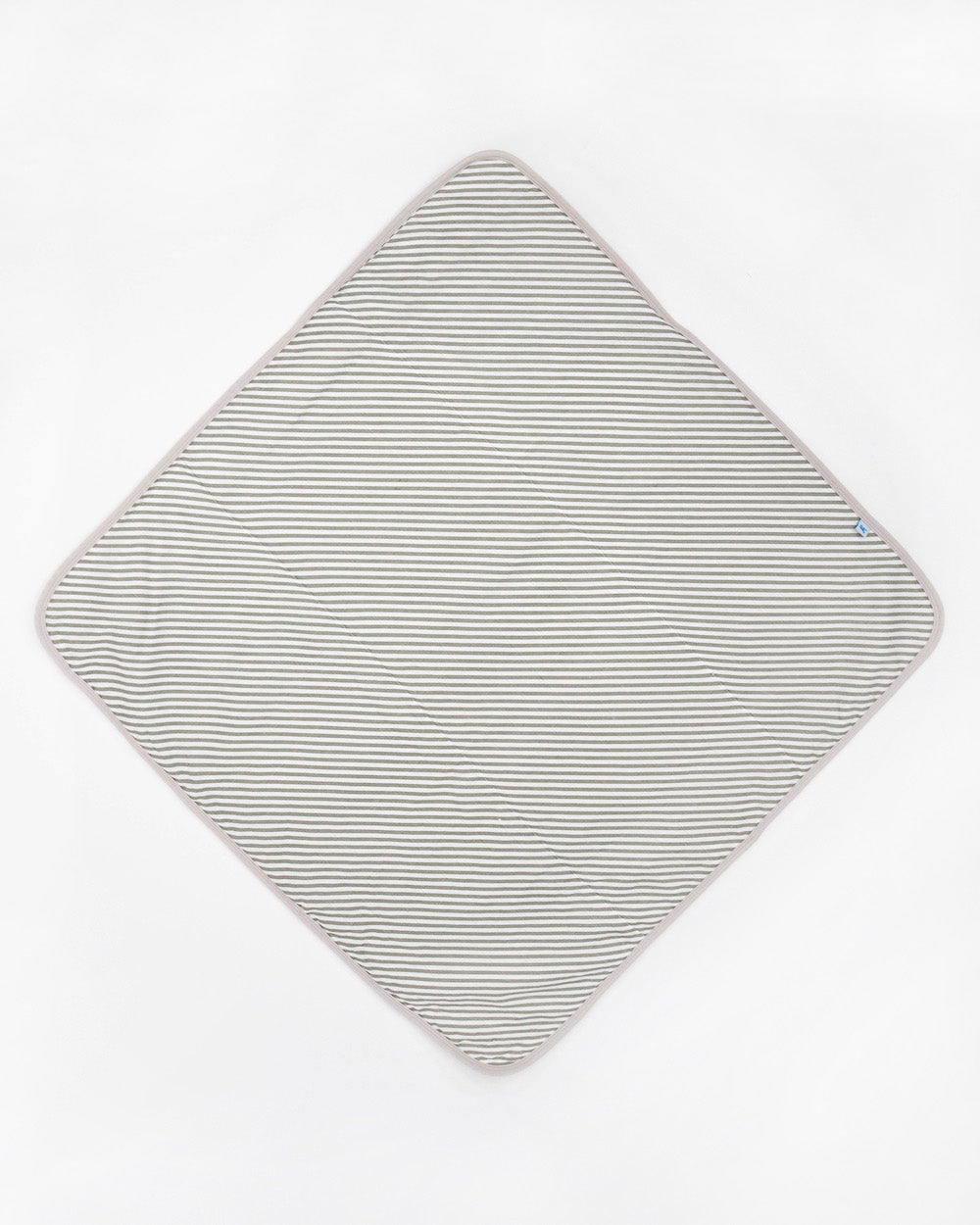 Little Unicorn Infant Hooded Towel | Grey Stripe