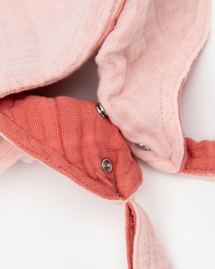 Little Unicorn Cotton Muslin Reversible Bandana Bib 2 Pack | Rose Petal