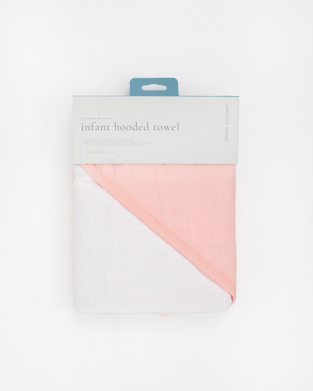 Little Unicorn Infant Hooded Towel | Rose Petal