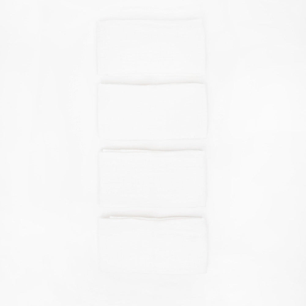 Little Unicorn Cotton Muslin Squares 4 Pack | White