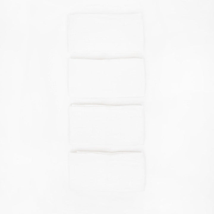 Little Unicorn Cotton Muslin Squares 4 Pack | White