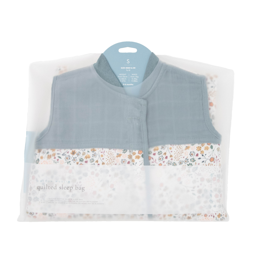 Little Unicorn Cotton Muslin Quilted Sleep Bag | Pressed Petals