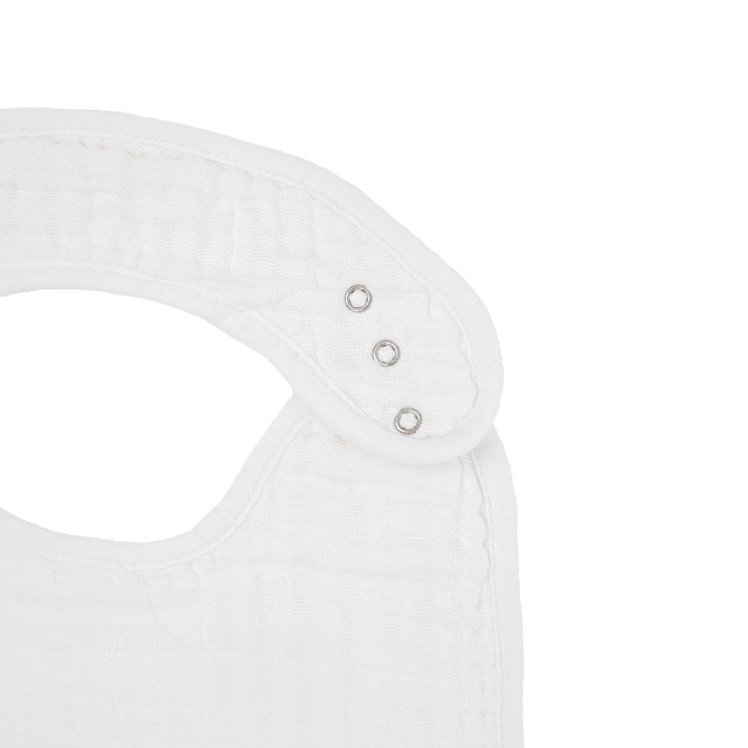 Little Unicorn Cotton Muslin Classic Bib 3 Pack | White
