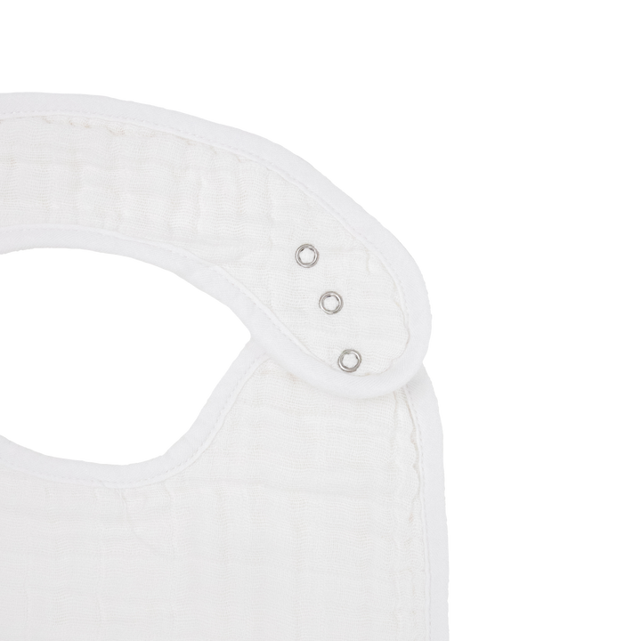 Little Unicorn Cotton Muslin Classic Bib 3 Pack | White
