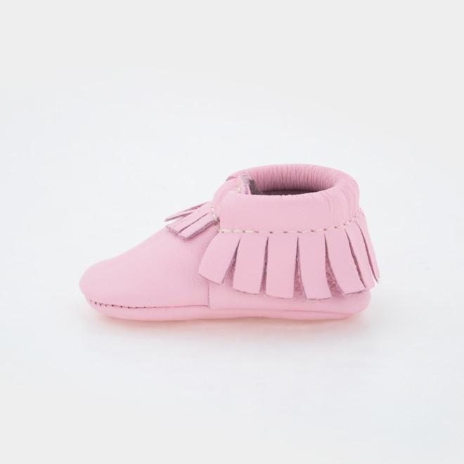 Freshly Picked Newborn Moccasin - Rose Pink