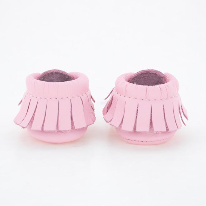 Freshly Picked Newborn Moccasin - Rose Pink