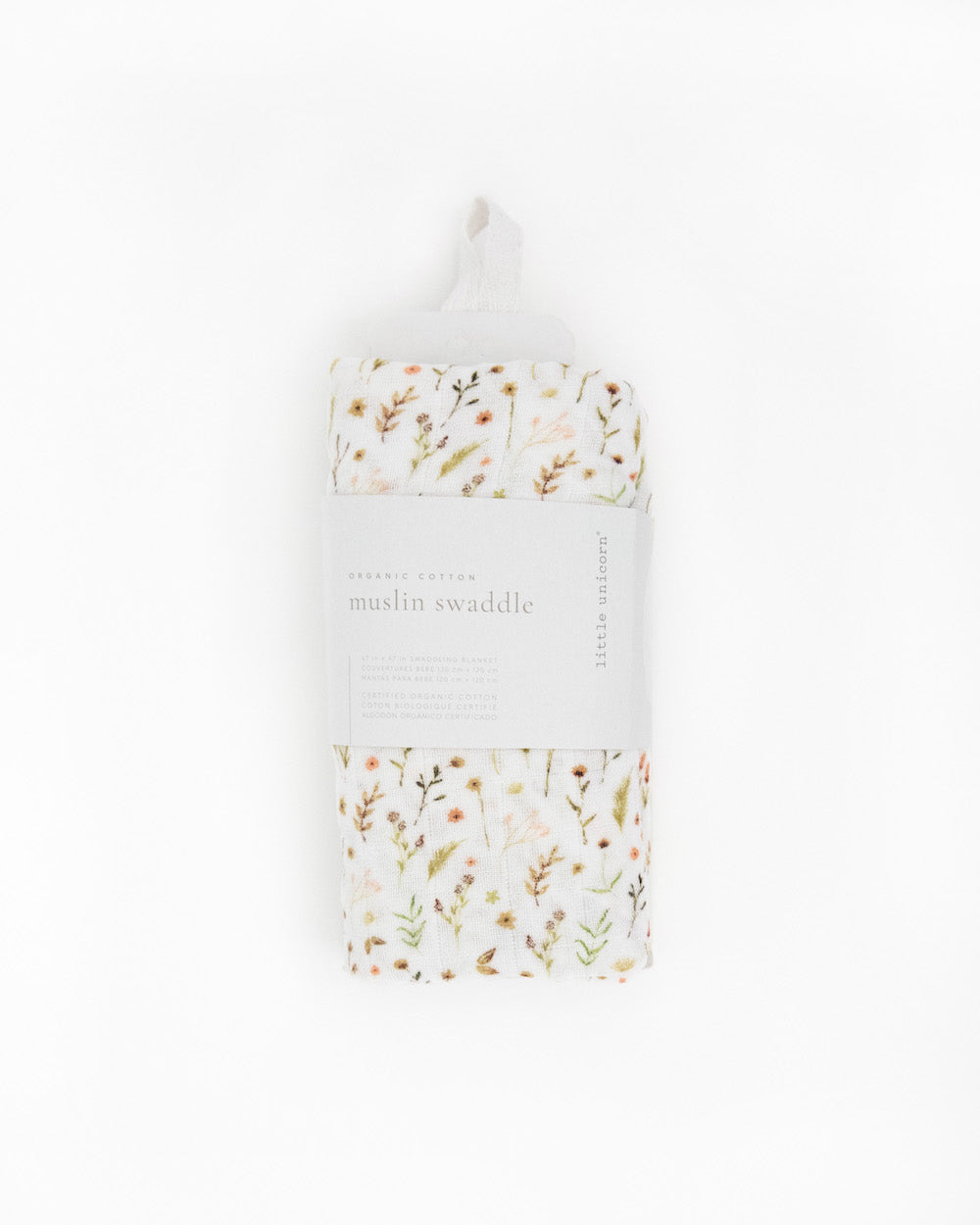 Little Unicorn Organic Cotton Muslin Swaddle Blanket | Floral Field