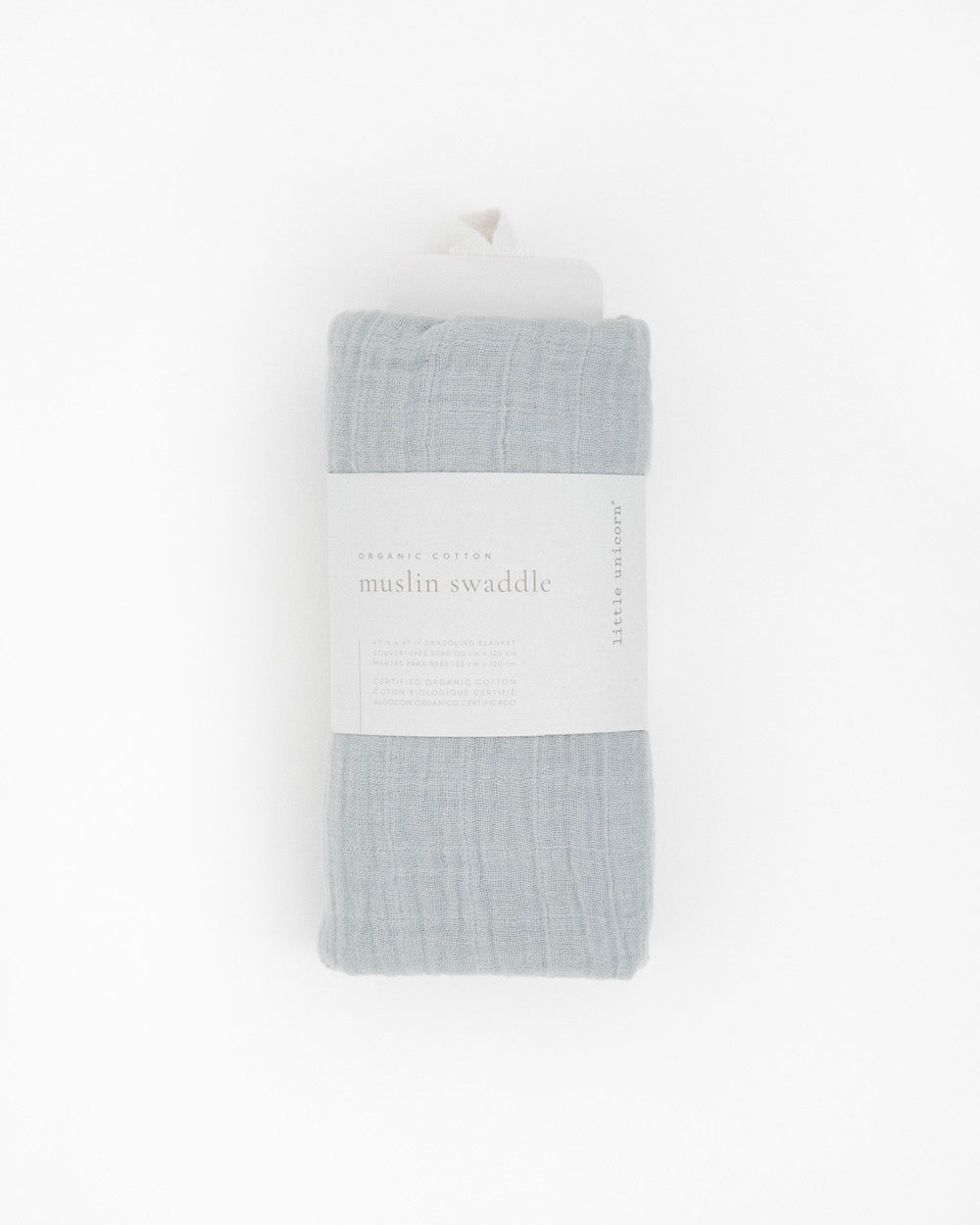 Little Unicorn Organic Cotton Muslin Swaddle Blanket | White Sage