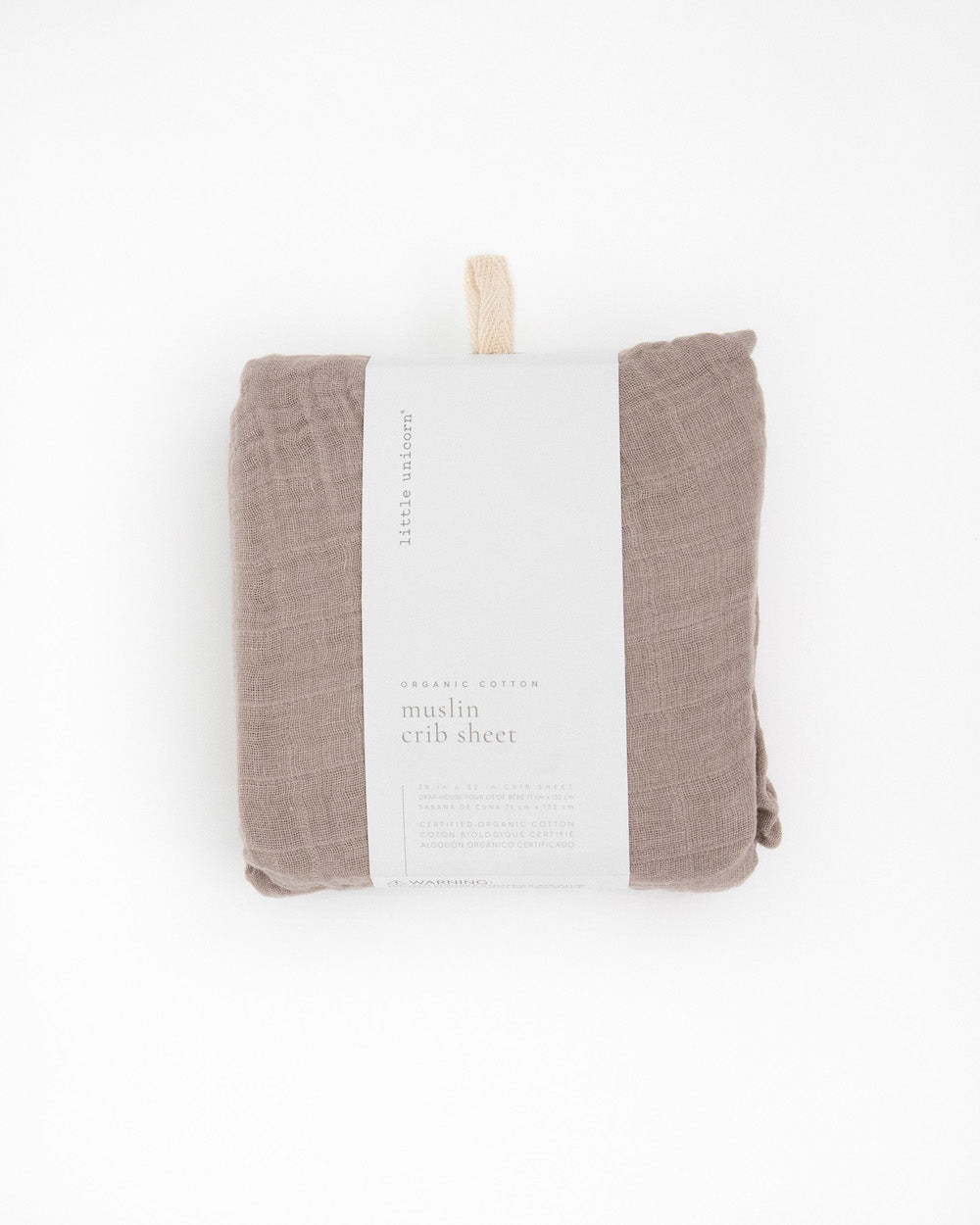 Little Unicorn Organic Cotton Muslin Crib Sheet | Driftwood