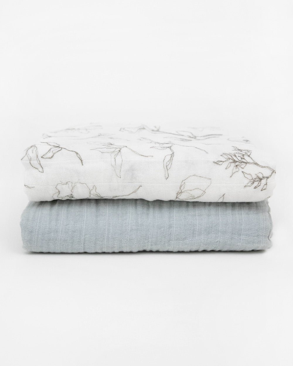 Little Unicorn Organic Cotton Muslin Swaddle Blanket 2 Pack | Pencil Floral