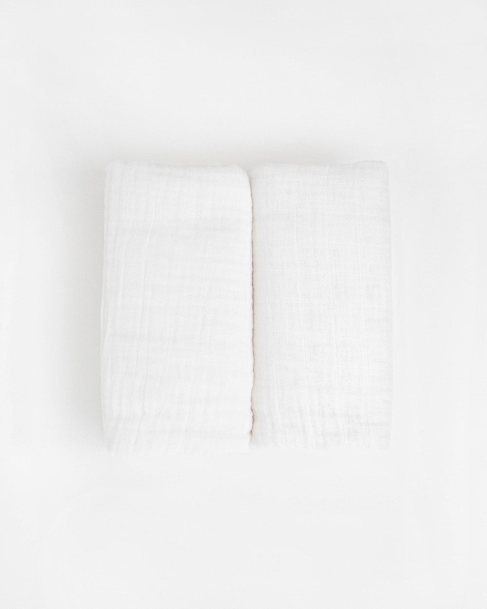 Little Unicorn Organic Cotton Muslin Swaddle Blanket 2 Pack | White