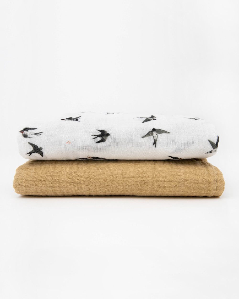 Little Unicorn Organic Cotton Muslin Swaddle Blanket 2 Pack | Swallows
