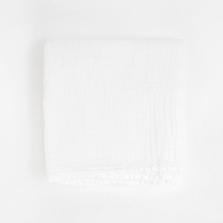 Little Unicorn Organic Cotton Muslin Swaddle Blanket | White