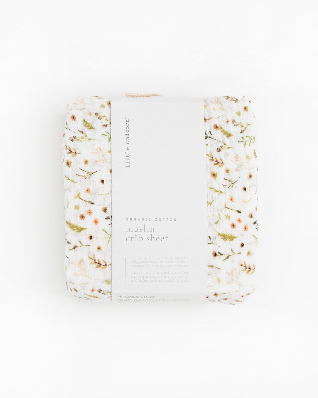 Little Unicorn Organic Cotton Muslin Crib Sheet | Floral Field