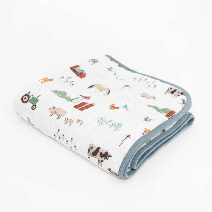 Little Unicorn Original Cotton Muslin Quilt | Farmyard