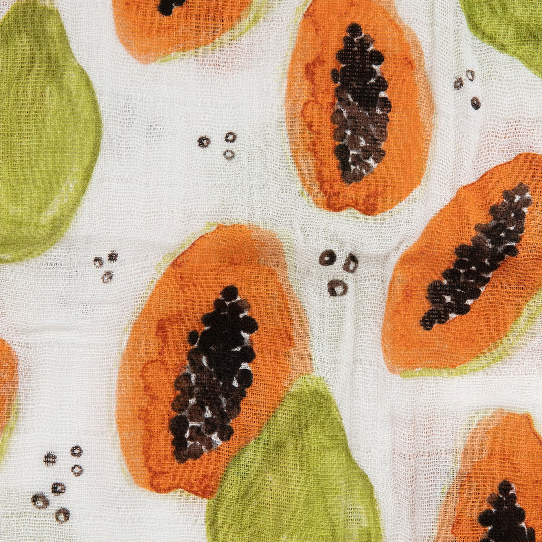 Little Unicorn Cotton Muslin Swaddle Blanket | Papaya