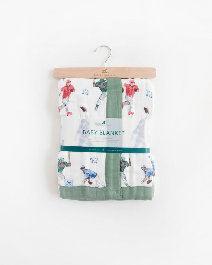 Little Unicorn Deluxe Muslin Baby Quilt | Home Run