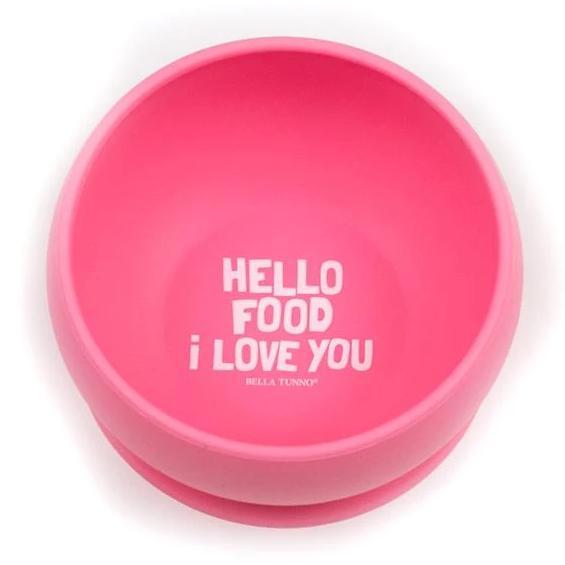 Bella Tunno Hello Food I Love You Suction Bowl