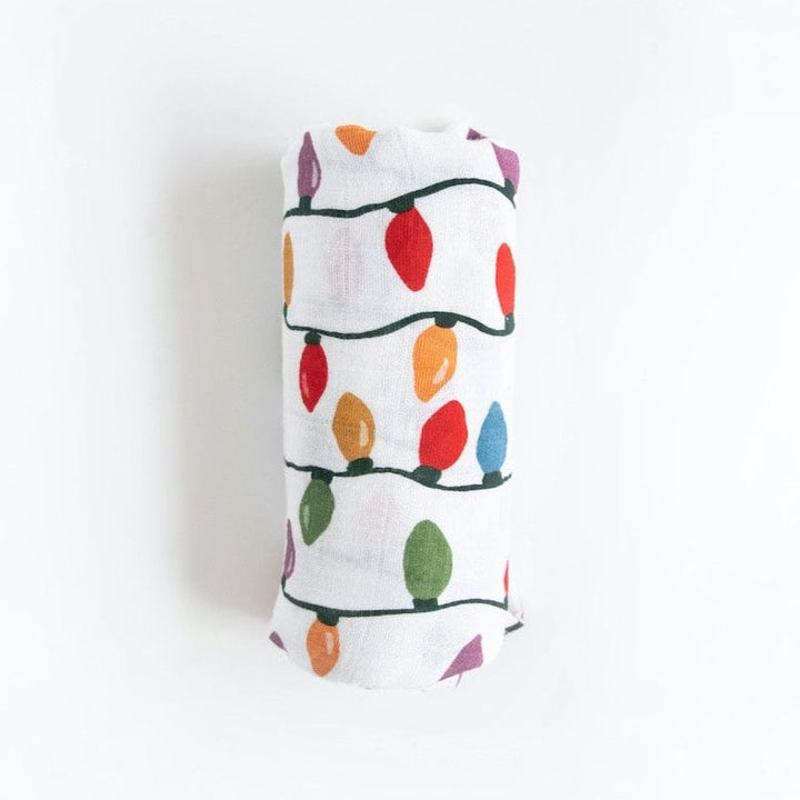Little Unicorn Cotton Muslin Swaddle Blanket | Christmas Bulbs