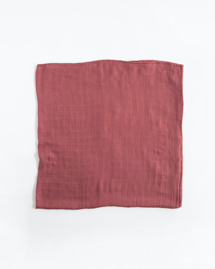 Little Unicorn Deluxe Muslin Swaddle Blanket | Dusty Maroon